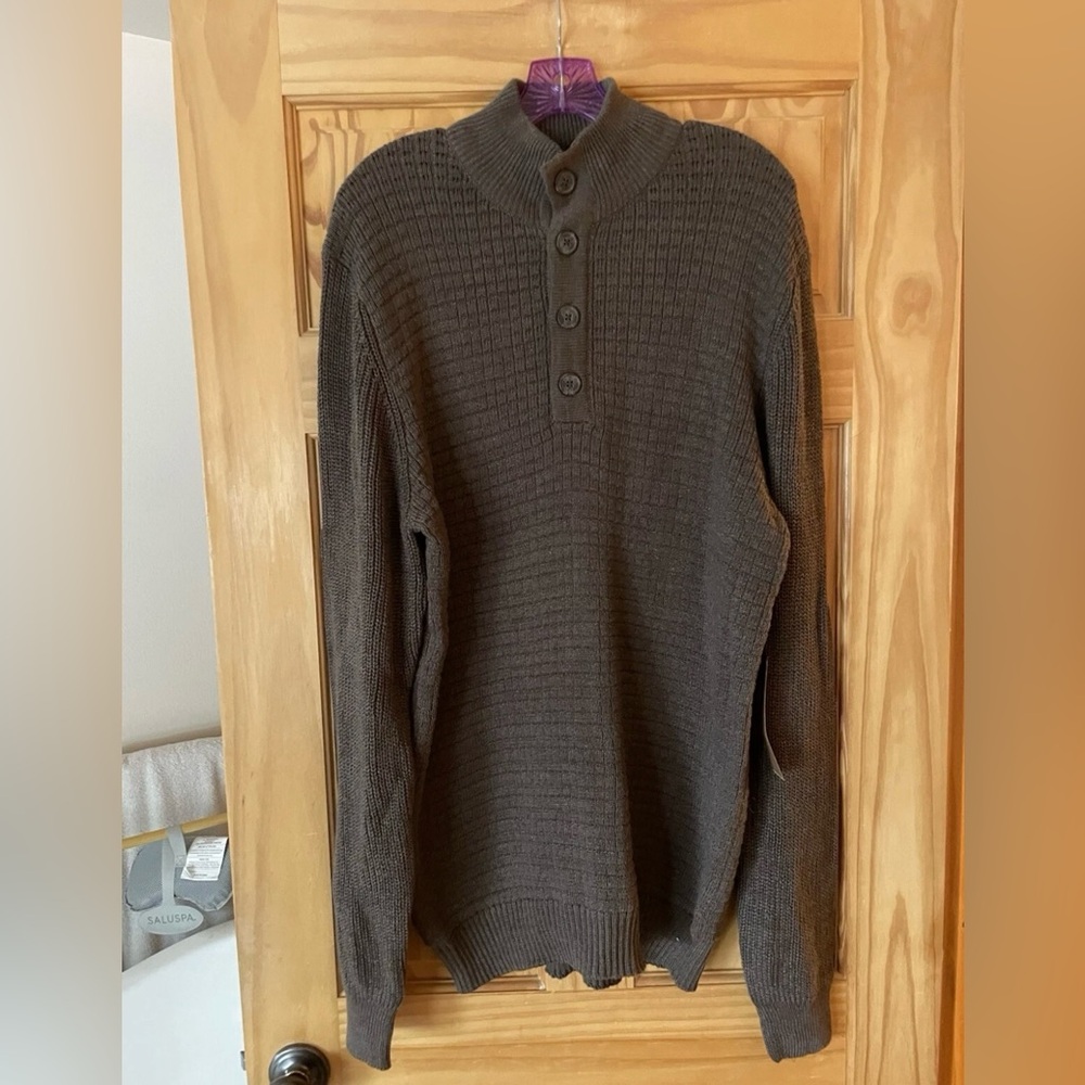 Men's Brown Knit Sweater